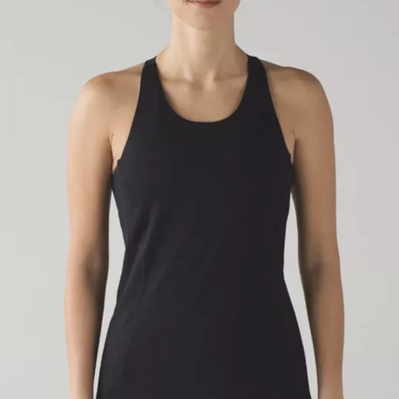 Lululemon Black Hit It Laser Cut Built in Bra Tank Top 6 - Picture 3 of 9